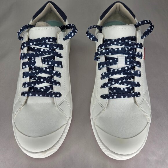 Dr. Scholl's Time Sneaker Women's Shoes White/Blue/Red - Picture 3 of 8